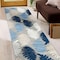 World Rug Gallery Floral Leaves Indoor/Outdoor Runner Rug 2'x7' Blue Runner Rug 5551BLUE2X7 - alternate 4